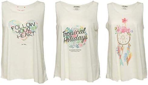 Free Runner Women's Tank Top (Combo-Tank-4-M-Medium, Off-White, Medium, Combo of 3)