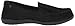 Crocs Women's Walu Shimmer Leather Loafer W Boat Shoe, Black/Black, 7 B(M) US
