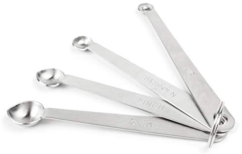Fox Run Brands 1070 Pinch Measuring Spoon Set, 0.25 x 0.5 x 4.75 inches, Metallic
