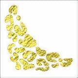 Gold Cheetah Print Temporary Tattoo
