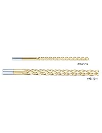 Amana Herramienta hss1214 Espuma Cuadrado de corte End 1 2 D x 6 CH X 1 2 SHK X 8 inch de largo Extended Reach CNC Acero de alta velocidad (HSS) recubierto de estaño 4 flute espiral up cut Router Bit