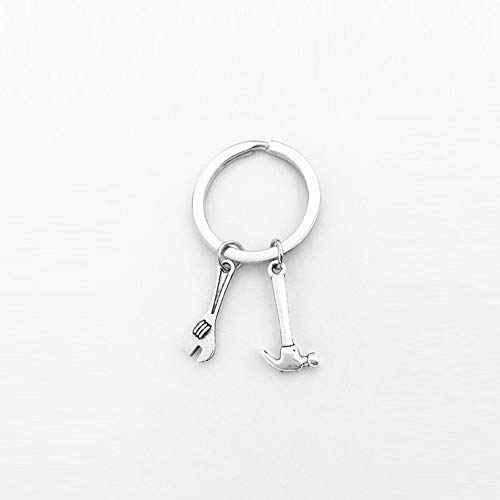 Danhjin If Dad Can't Fix It No One Can Screwdriver Wrench Hammer Key Chain Ring Tool Charms Keychain Key Chain Thanksgiving Gift for Dad