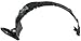 CPP Front Driver Side Left Splash Shield Fender Liner for 2010-2015 Toyota Prius
