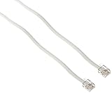 Trisonic Telephone Extension Cord Phone Cable Foot, White