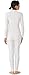 JustinCostume Lycra Spandex Adult Unitard Full Bodysuit Dancewear Party Costumes,white,medium