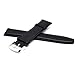 MOTONG 22mm Replacement Genuine Leather Watch Band For Motorola Moto 360 Watch 2nd Gen,Men's 46mm and Samsung Gear S3 Classic(Leather Black)