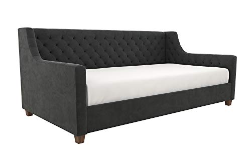 Best black faux leather tufted upholstered futon sofa bed