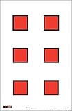 Paper Targets by EZ2C (Pack of 25)| High Visibility | Rifle Or Pistol Shooting | For Indoor Or Outdoor Range Gun Targets | 11