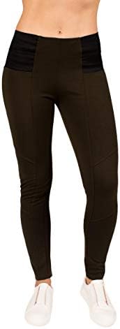Elan Verve Womens High-Waist Band Comfort Slim Pants by RAG
