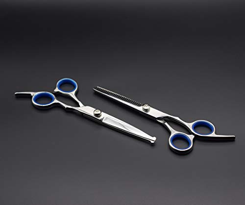 PetQoo Dog Grooming Scissors with Safety Round Tips, Heavy Duty Titanium Pet Grooming Trimmer Kit, Professional Thinning… - Image 8