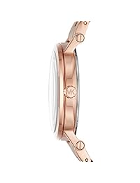 Reloj de tres agujas Michael Kors Norie Rose Goldtone para mujer
