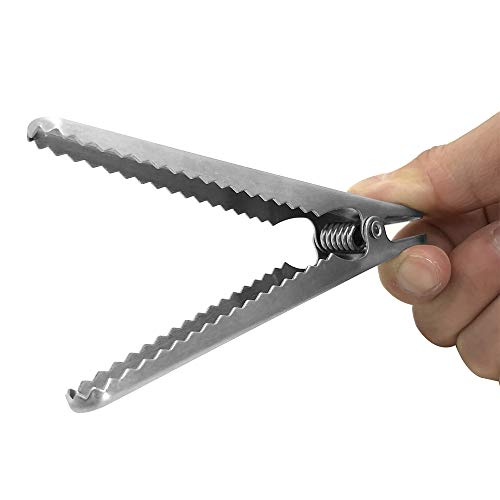 8 Packs Chip Bag Clips, DanziX 4.45Inch Length Stainless Steel Jaw Sealing Clips for Reusable Storage Box/Food/Bread/Coffee Bags, Kitchen and Office Usage