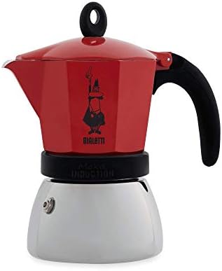 Bialetti 4923 Moka Induction Espresso Maker Red