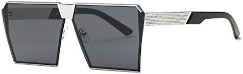 AEVOGUE Sunglasses For Men Square Oversized Metal Frame Brand Designer AE0436