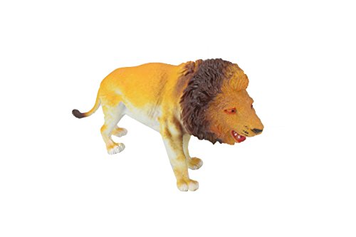 Safari Jungle Zoo Plastic Animals and Big Bucket 5” to 9” Figures 12 Large Wild Animal Toys Great For Kids and Toddlers Playing On The Beach Or In The Living Room from Well Pack Box - Thumbnail 4
