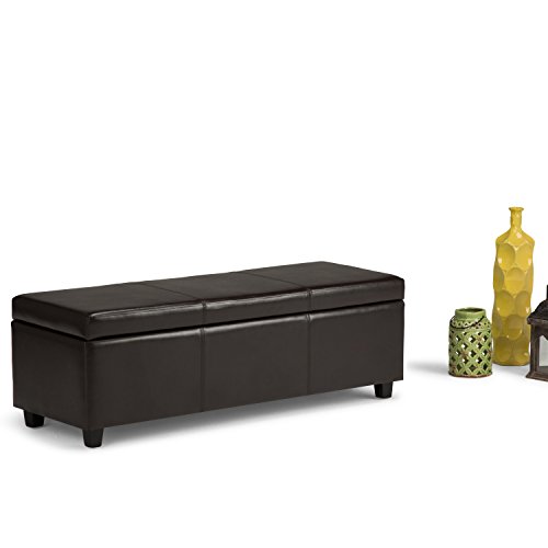 Simpli Home Avalon 48" Storage Ottoman - Image 2