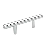 Cosmas 305-2.5CH Polished Chrome Cabinet Hardware Euro Style Bar Handle Pull - 2-1/2