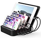 USB Charging Station,Milletech 5 Port USB Power Strips Outlet Charger Stand for Multi Mobile Devices iPhone 7 7Plus iPad pro Samsung S6