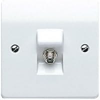 Mk K3525WHI 1-Gang F-Type Satellite Socket, White