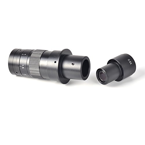 HAYEAR Monocular Max 180x Zoom C-Mount Glass Lens Adapter F/Industry Microscope Camera Objective - Thumbnail 4