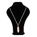 Gonikm Women Jewelry Feather Pendant Chain Necklace Long Sweater Chain Statemen Jewelry Sets