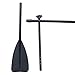 Blue Wave Sports 2-Piece Adjustable Stand Up Paddleboard Paddle, Black, 88