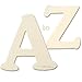 Alphabet Set A to Z Wooden Letters 1/4