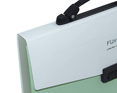 Snail&Hawk Poly Accordion-File-Folders with Handle and Tabs,13-Pockets,A4 Size (Green) - Thumbnail 5