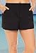 swimsuitsforall Women's Plus Size Chlorine Resistant Cargo Short 18 Black