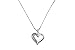 B&E 925 Sterling Silver Heart Necklace Pendant -Girlfriend Women Girl Valentines Day Jewelry-CZ Diamonds