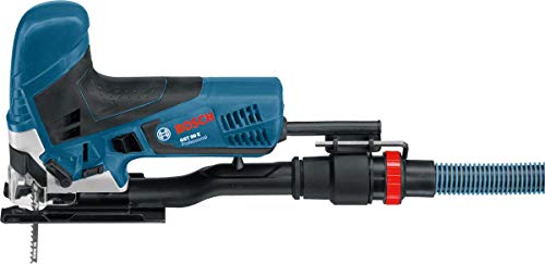 Bosch Professional Stichsäge GST 90 E (650 Watt, 1x Sägeblatt, Absaug-Set, Spanreißschutz, Schnitttiefe in Holz: 90 mm… – Bild 5
