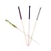 CiboWares 9.4 Inch Foil Fireworks Drinking Straw, Assorted Colors, Package of 50