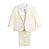 Lito Angels Set van 5 stuks voor baby jongens Formele smoking-kostuums Geen staart Jurk Dragen Doopoutfits
