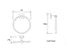 KES Towel Ring, Towel Holder for Bathroom SUS 304 Stainless Steel Wall Mount, Brushed, A2280-2
