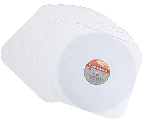 Vinyl Record Inner Paper Sleeves - Premium Acid Free Protection Covers for 12 inch LP Albums - 50 Pack