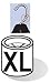 ClosetHangerFactory Hanger Size Markers - XL (Sold in Bags of 25)