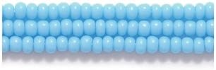 Preciosa Ornela Czech Seed Bead, Opaque Light Turquoise Blue, Size 11/0