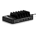 Bototek 6-Port USB Charging Station Dock & Organizer with USB C Port for Smartphones, Tablets & Other Gadgets