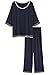Latuza Women's 3/4 Sleeve Scoop Neck Pajama Set