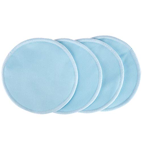 16(Pack) Reusable Bamboo Breast Pad Nursing Pads for Mum Washable Waterproof Pregnant 4.7 inch,Bamboo Fabric Material Inner/Reusable Nursing Pads