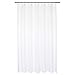Barossa Design Waterproof Extra Long Shower Curtain or Liner Microfiber 72 x 84 inches, Soft Feel & Hotel Quality, Machine Washable, White, 72x84