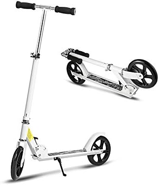 Pagacat Adult Kick Scooter with Big Wheels, Foldable 3 Levels Adjustable Height 2-Wheel Urban Commuter Scooter for Kids Teens Age 12+