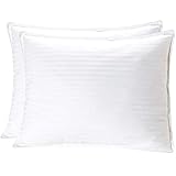 Mellanni Plush Gel-Fiber Filled Pillows - BEST QUALITY 100% Cotton Cases, 3D Hollow Siliconized Material Retains Shape for Cooling Comfort, NO FLATTENING! (2-Pack Standard / Queen Size)