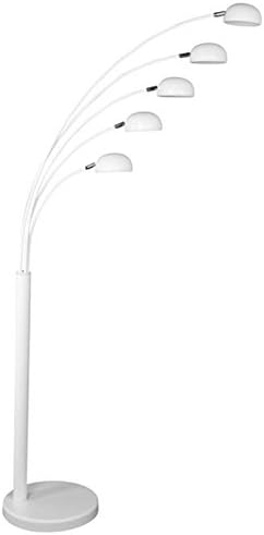 Five Bows 5-Bulb Ceiling Light - White