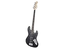 Monoprice 610700 Bourbon Street Jam Electric Bass Guitar - Black
