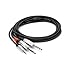 Hosa HMP-010Y Pro Stereo Breakout Cable - 3.5mm TRS Male to Dual 1/4-inch TS Male - 10 Foot