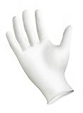Gripstrong White Nitrile Powder Free, Latex Free, Food Safe 5 Mil Gloves -Box of 100 Size Medium