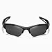 Walleva Black - Non Polarized Replacement Lenses For Oakley Flak Jacket XLJ Sunglasses