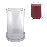 Activane Candle Molds for Candle Making Cylinder Shape Handmade Craft DIY Cande Mold Plastic Candle Making Craft Supplies Soap Mold Tool