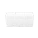 Vencer Makeup Brush Holder Organizer | 3 Slot Acrylic Cosmetics Brushes Storage Solution with Diamond beads,Clear VMO-036